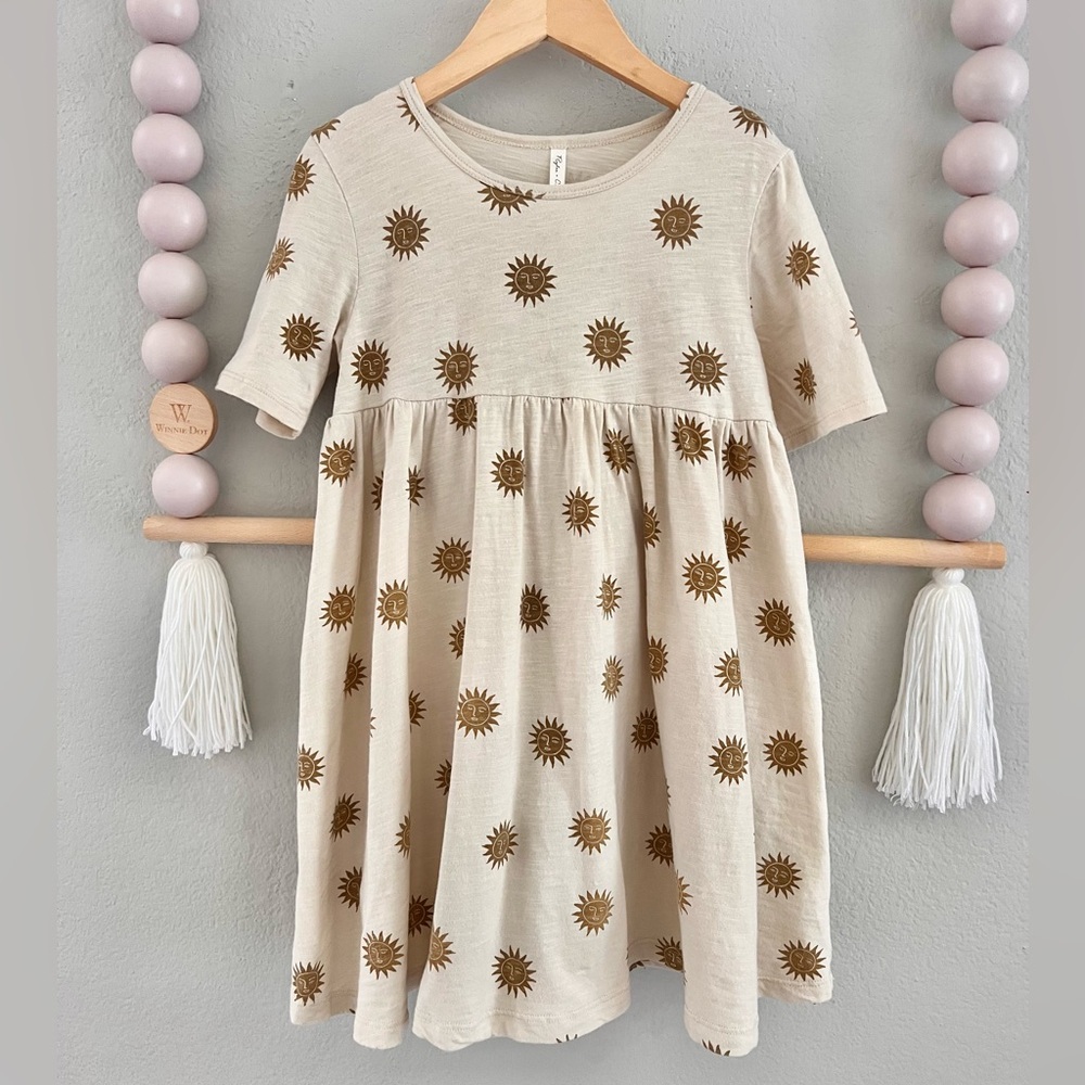 Rylee + Cru Golden Sun 🌞 Print Dress
